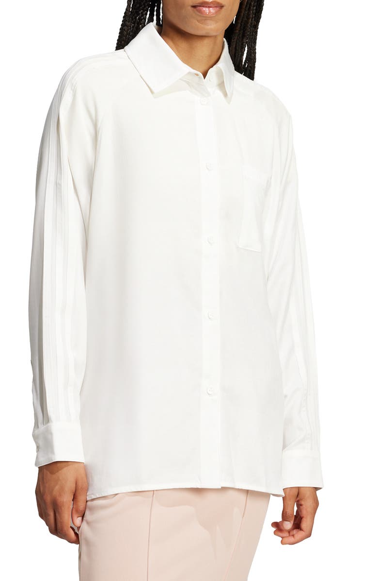 adidas Originals P Ess Relaxed Button-Up Shirt, Main, color, 