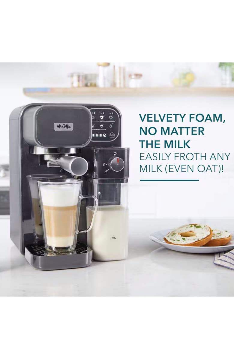 Mr. Coffee Prima Latte Luxe Espresso Maker, Alternate, color, Grey