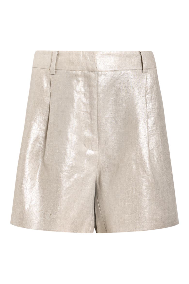 Averie Linen Shorts, Alternate, color, SILVER GREY