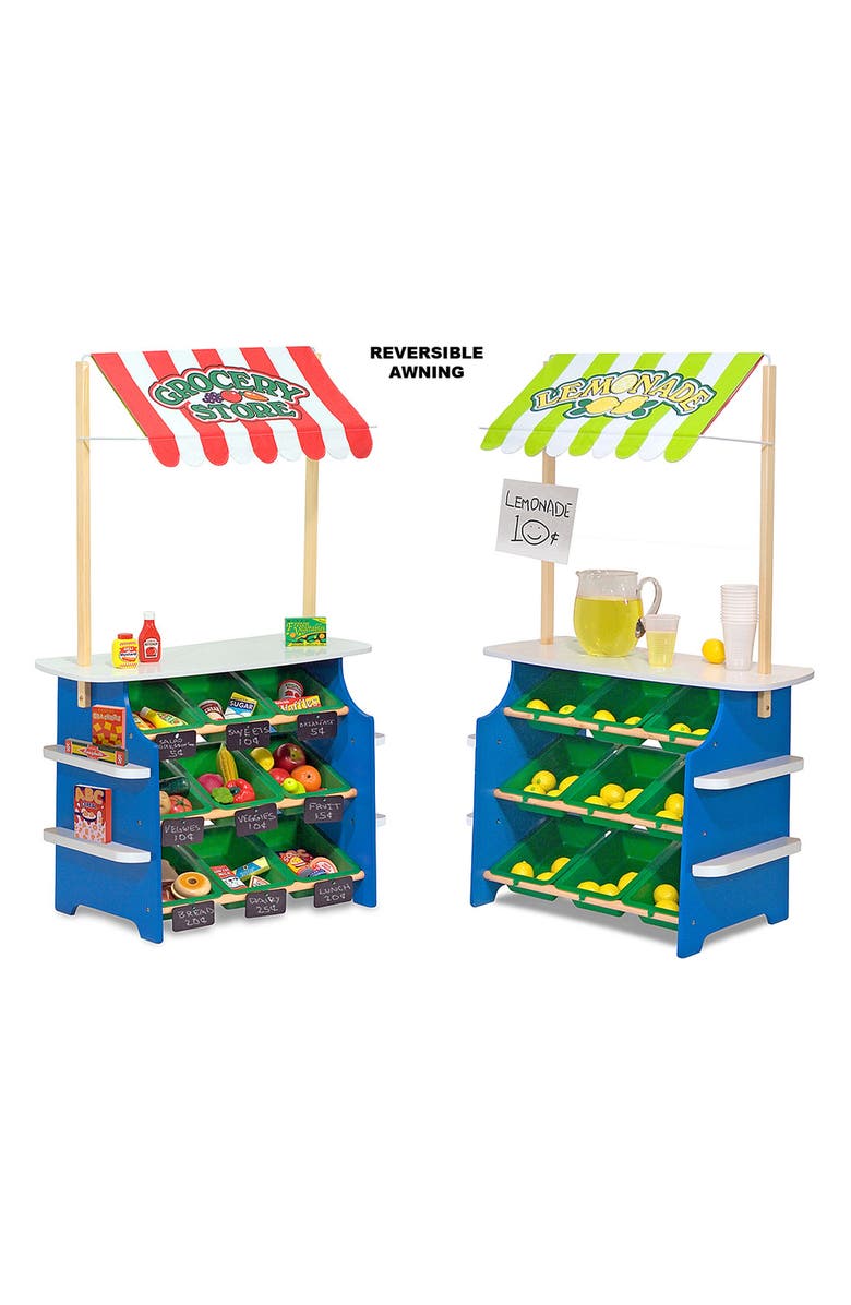 Melissa & Doug Play Time Convertible Grocery Store & Lemonade Stand Playset, Alternate, color, 