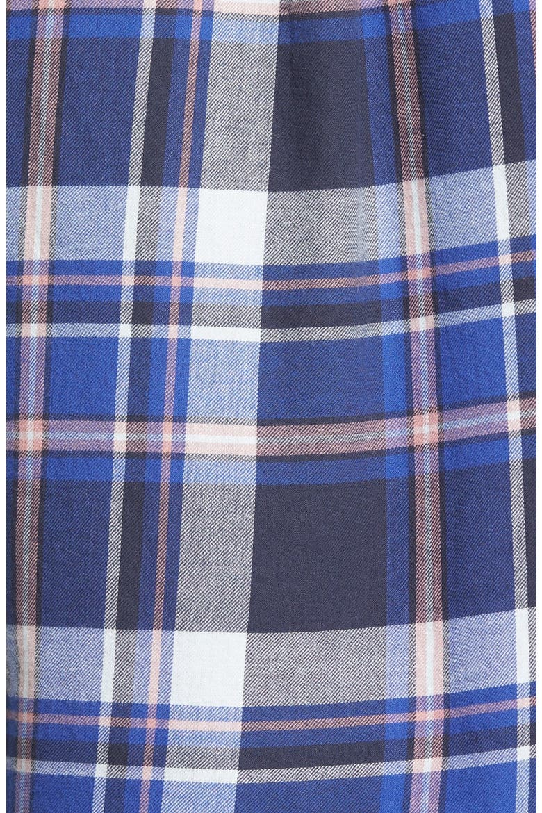 Plaid Flannel Shirt, Alternate, color, BLUE MARINE JENNA PLAID