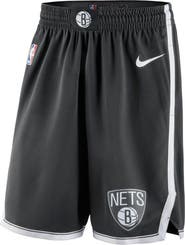 Nike Men's Nike Black 2019/20 Brooklyn Nets Icon Edition Swingman Shorts