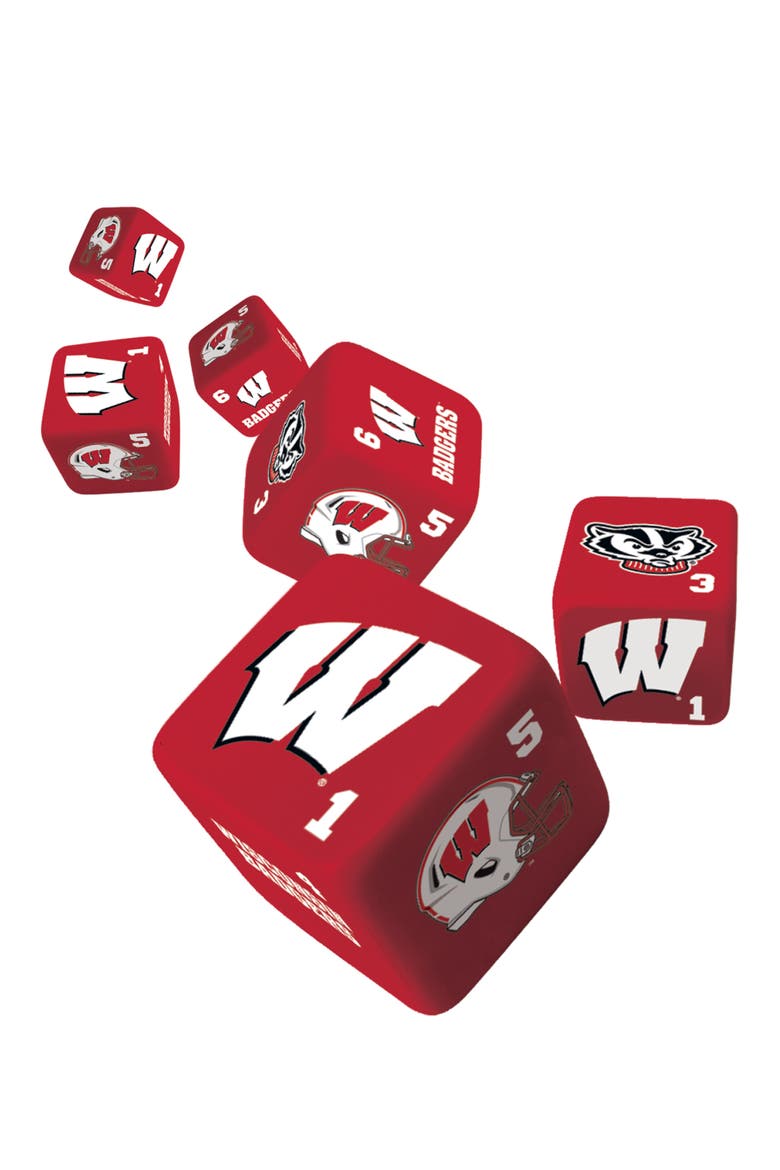 Wisconsin Badgers Dice Set - 19mm, Alternate, color, Multicolor