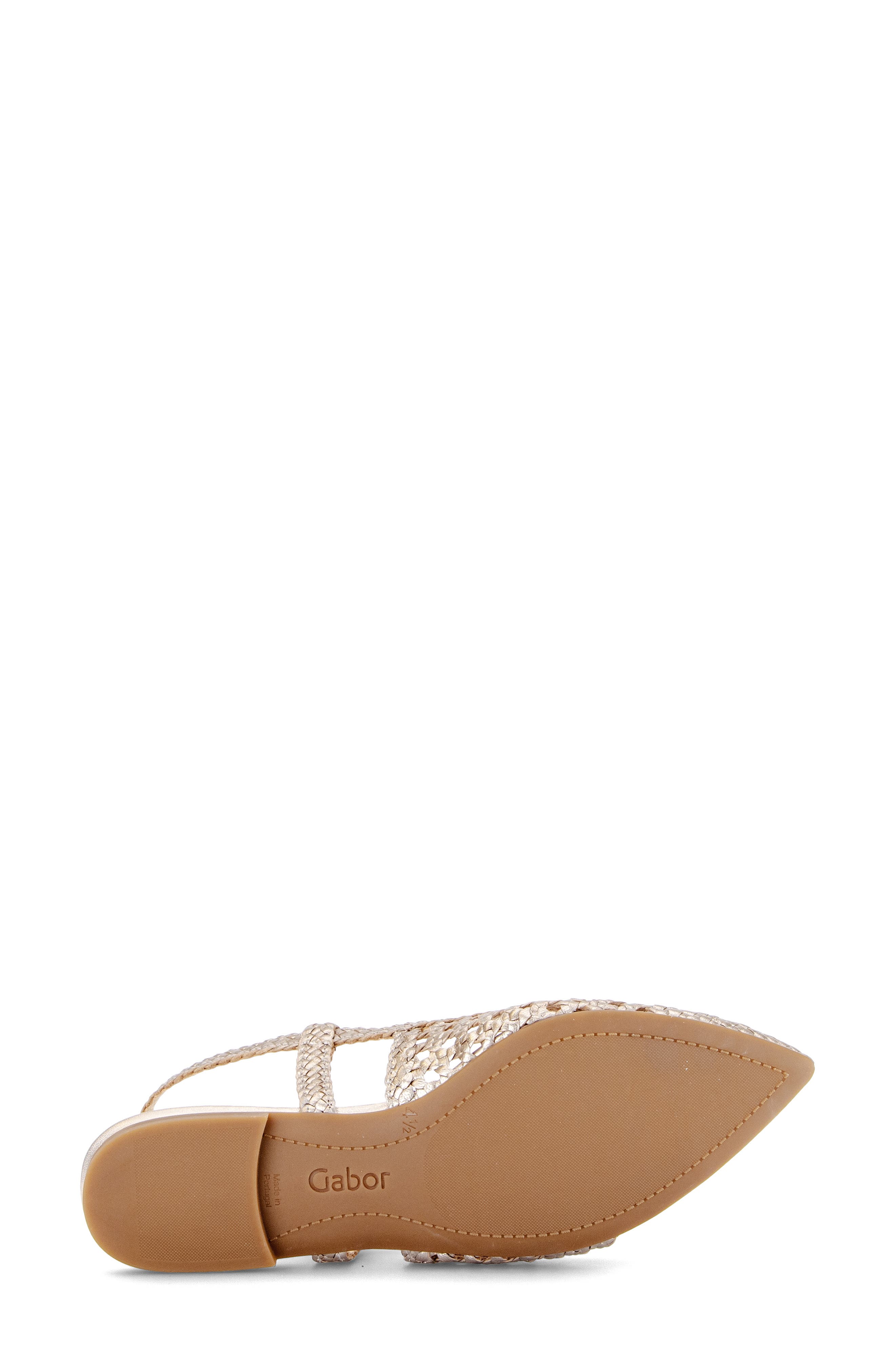 Pointed Toe Slingback Flat, Alternate, color, PUDER