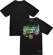 Mitchell & Ness Men's Mitchell & Ness  Black Boston Celtics Worldwide Collection Glow Up T-Shirt