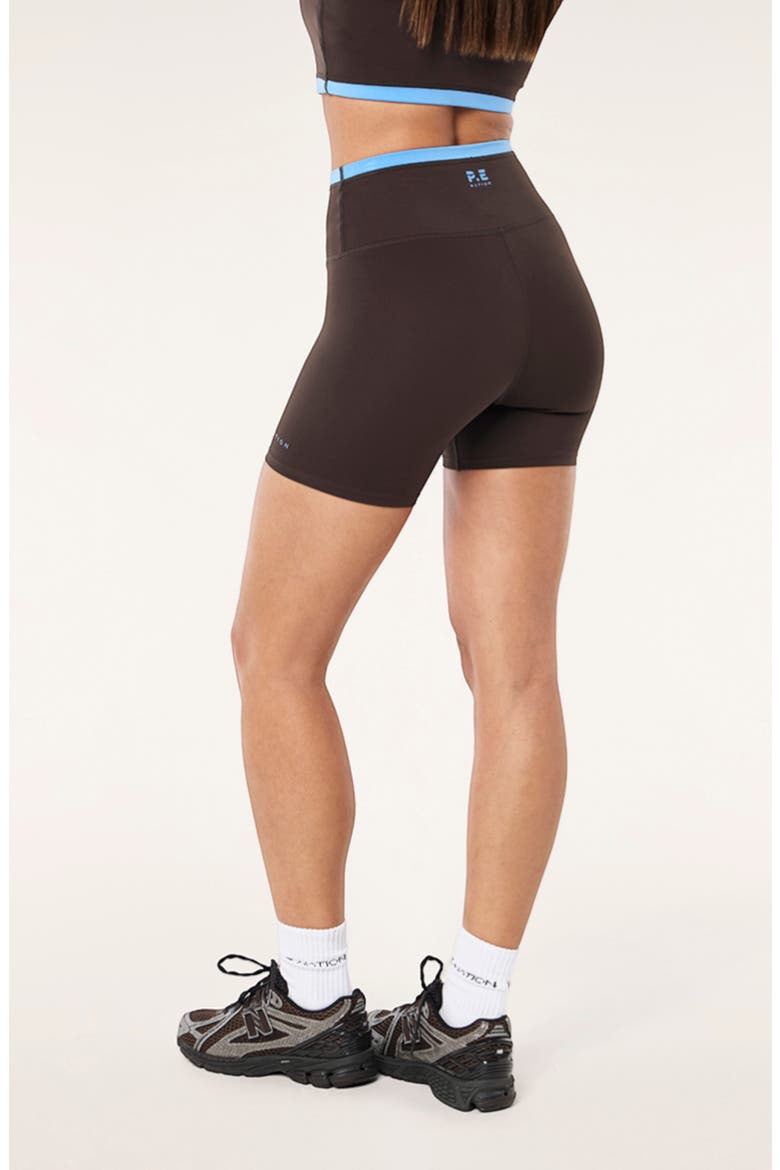 Stellar Bike Shorts, Alternate, color, COFFEE/ MARINA
