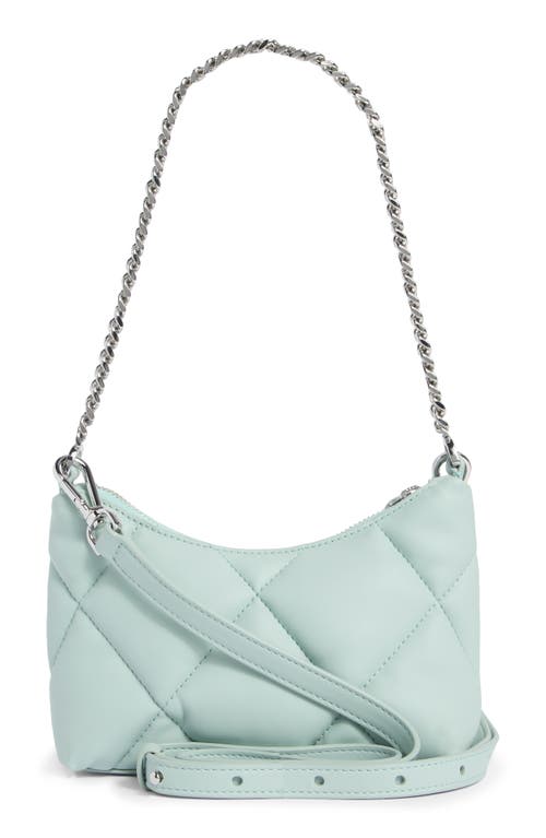 Hugo Boss Boss Abelie Quilted Faux Leather Hobo Bag In Green