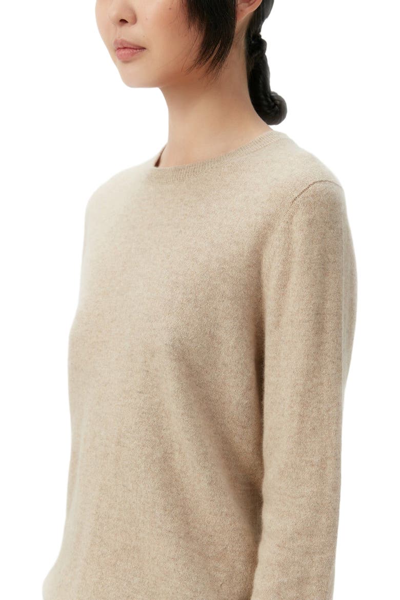 Essential Cashmere Crewneck Sweater, Alternate, color, warm grey