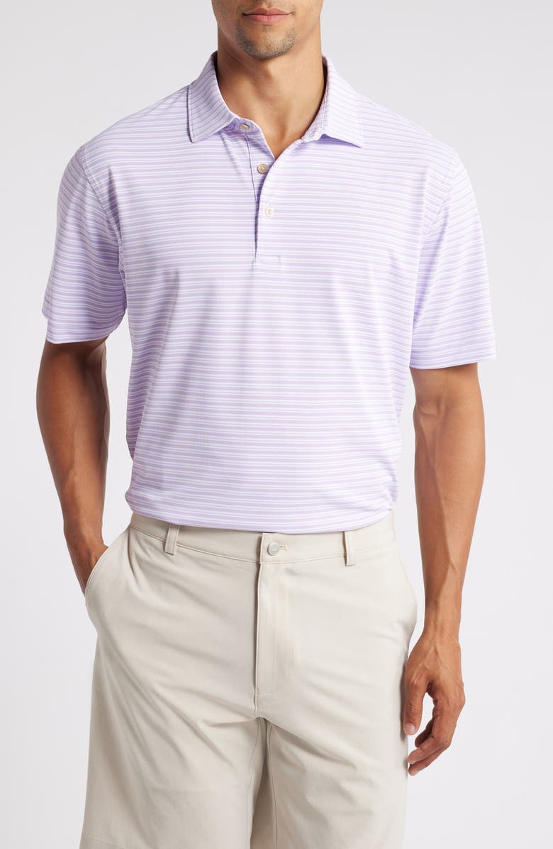 Peter Millar Dellroy Stripe Performance Mesh Polo, Main, color,