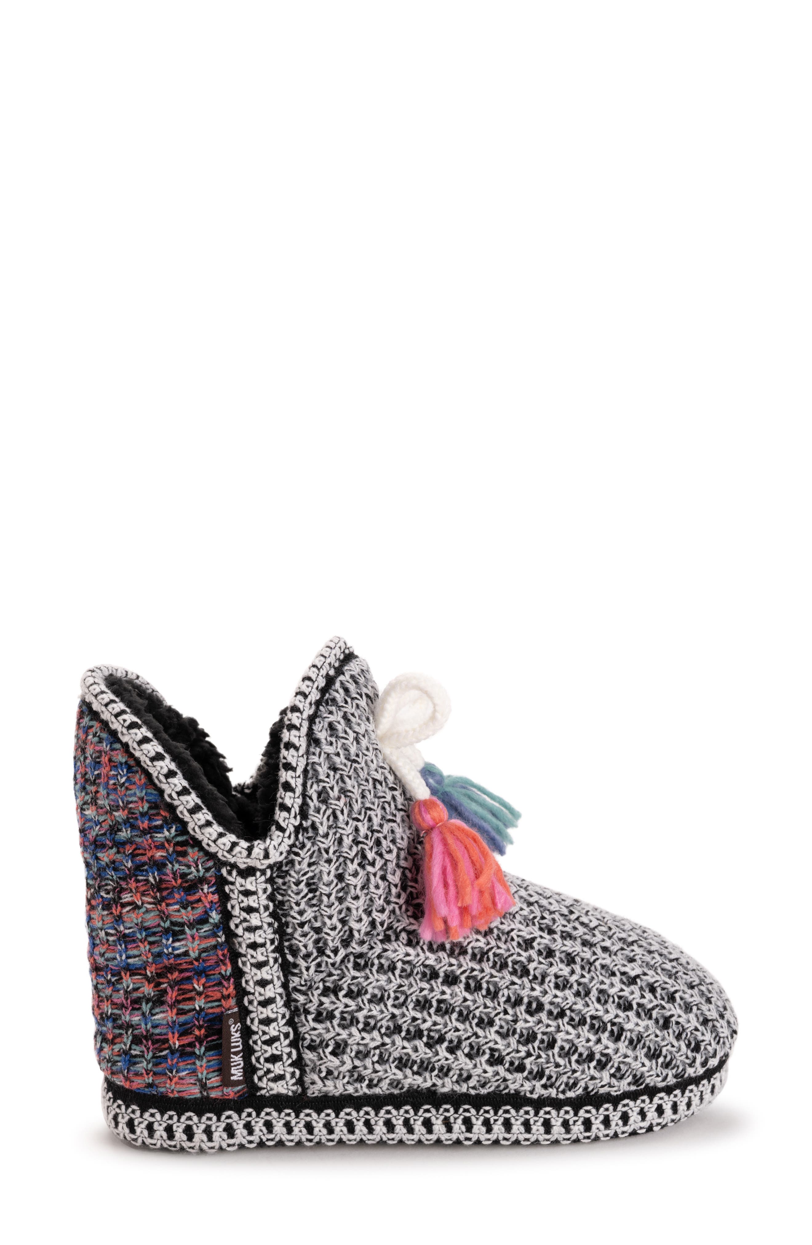 MUK LUKS Amira Indoor/Outdoor Slipper, Alternate, color, Multi Black/ White