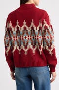 Pendleton Jacquard Zip-Up Cardigan