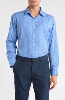 Nautica Slim Fit Check Print Dress Shirt