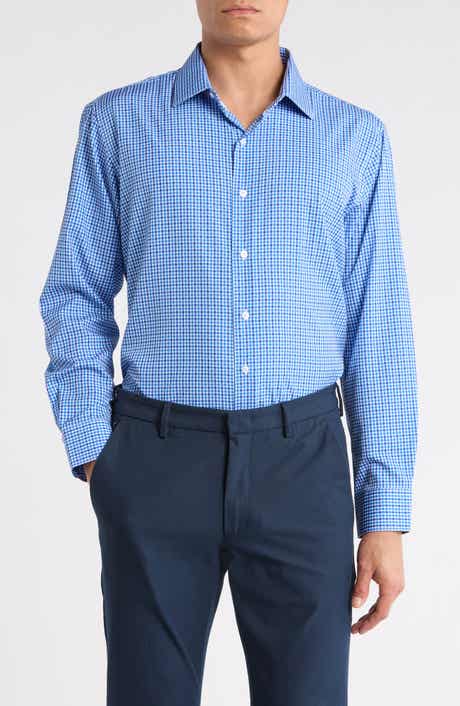 Nautica Slim Fit Check Print Dress Shirt