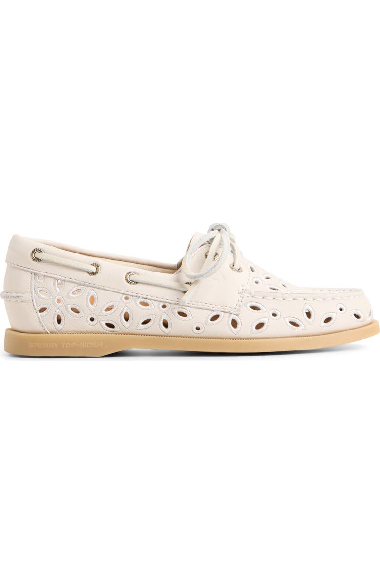 Sperry Authentic Original 2-Eye Embroidered Boat Shoe, Alternate, color,