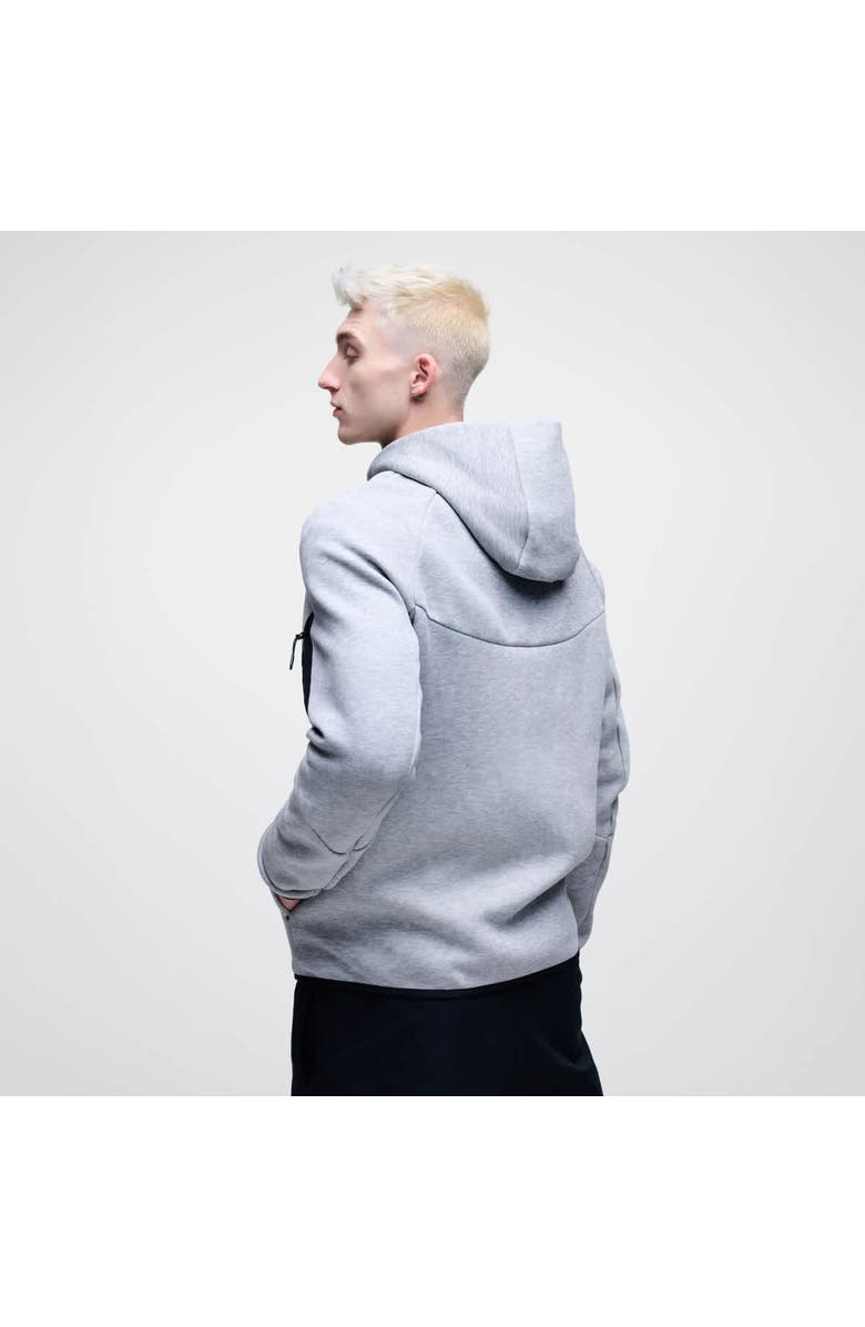 Nike Men's Nike Heather Gray Tennessee Volunteers Tech Fleece Full-Zip Windrunner Hoodie, Alternate, color, Heather Gray