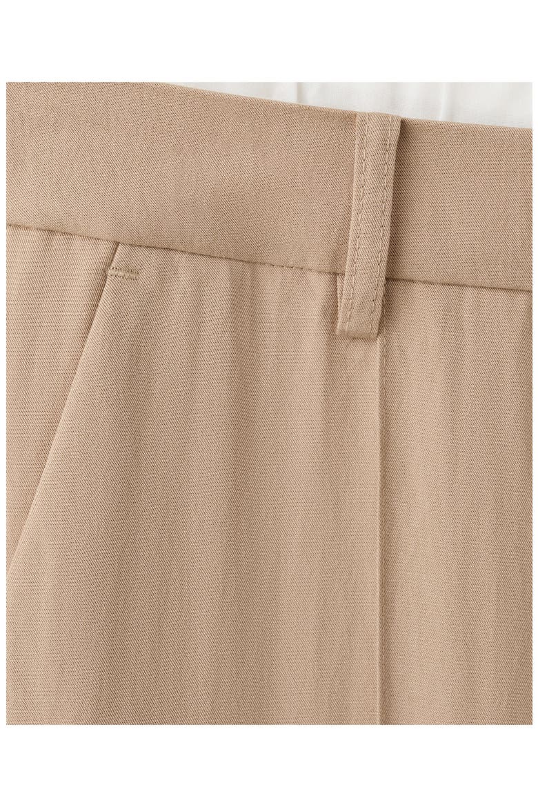 Pleat Front Wide Leg Pants, Alternate, color, BEIGE