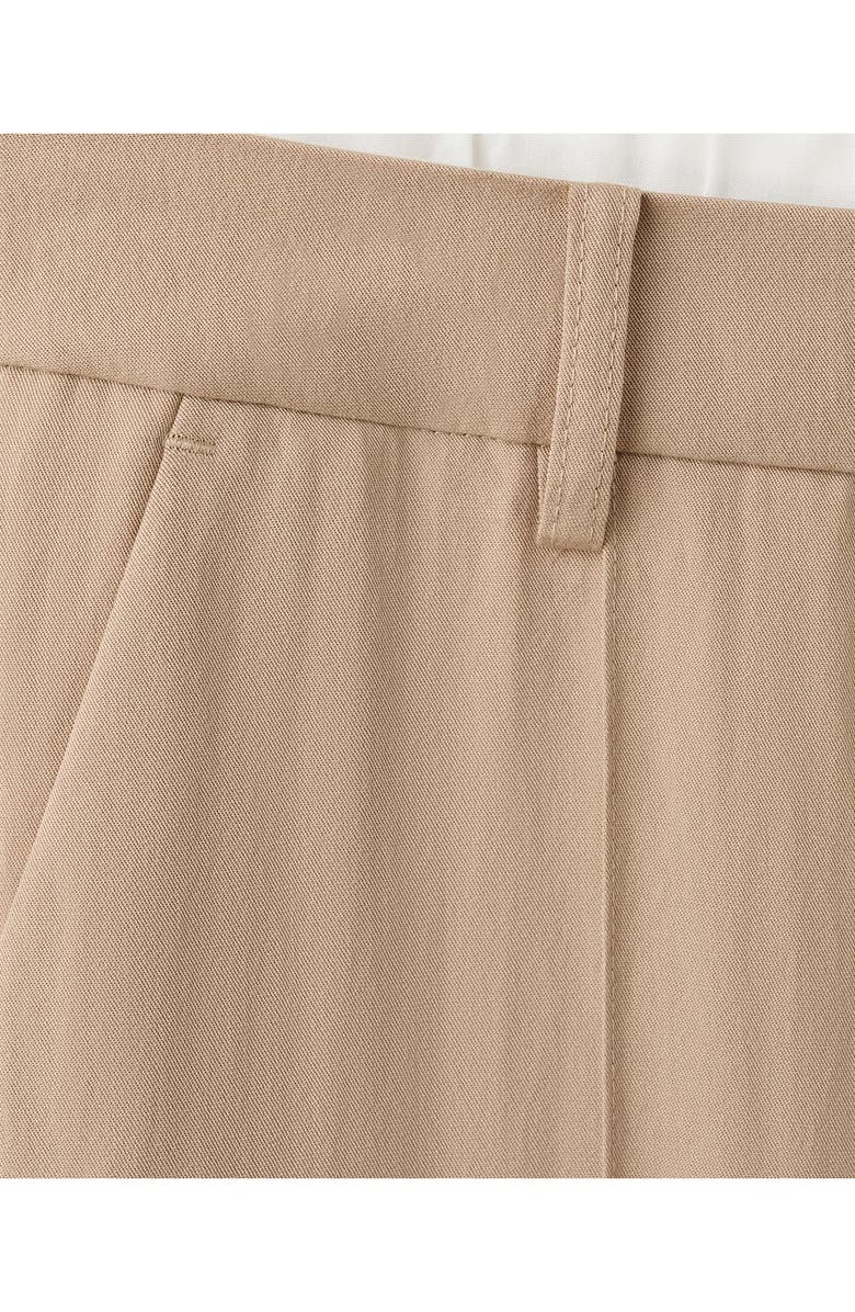 MANGO Pleat Front Wide Leg Pants, Alternate, color, 