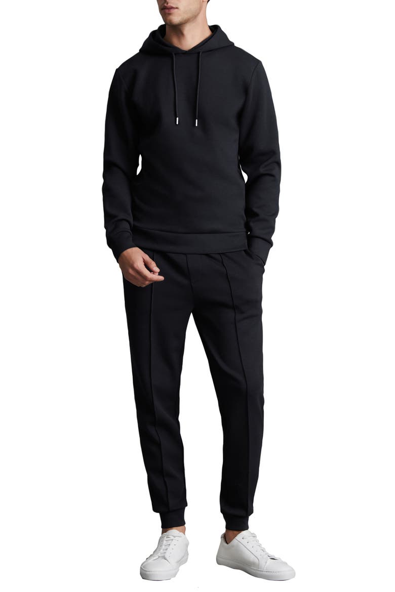 Fabien Double Knit Hoodie, Alternate, color, NAVY BLUE