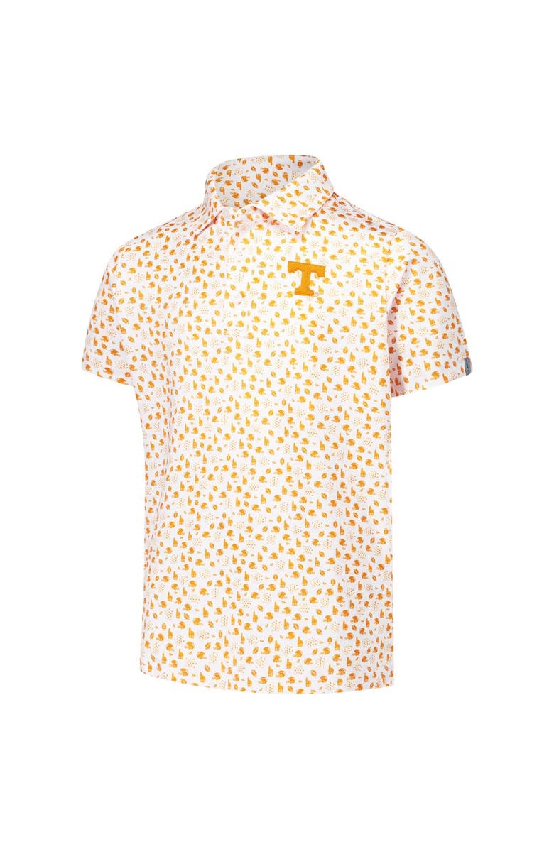 GARB Youth Garb White Tennessee Volunteers Earnest Allover Print Polo, Alternate, color, 