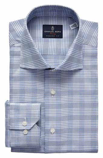 Modern Fit Check Cotton Dress Shirt