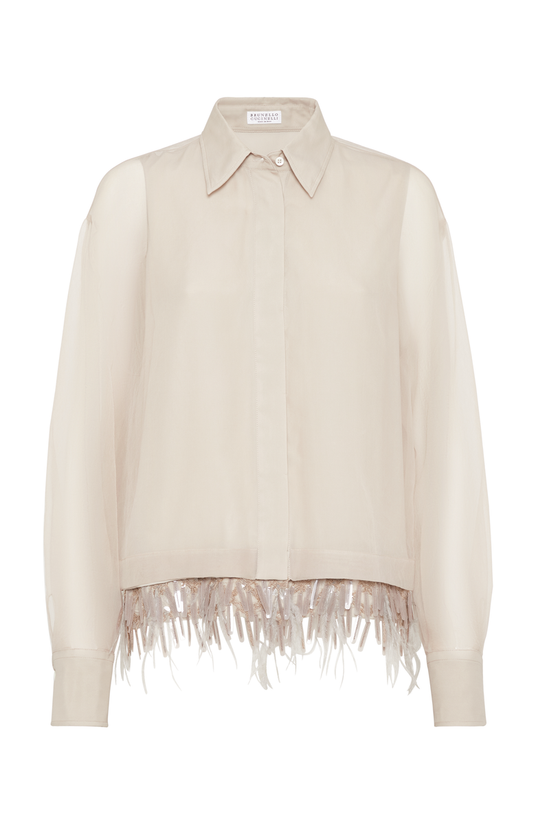 Brunello Cucinelli Dazzling Embroidery shirt, Main, color, 