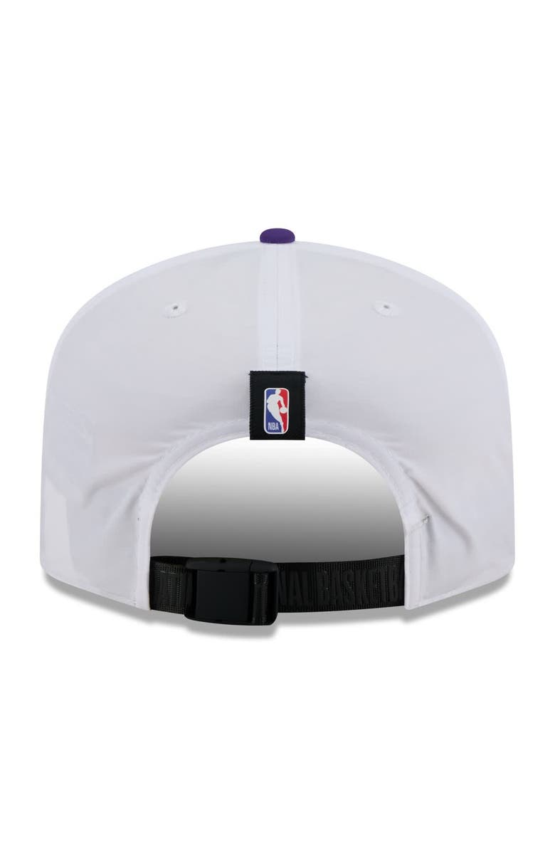 New Era Men's New Era White/Purple Utah Jazz 2025 NBA Draft On-Stage Nylon 19TWENTY Adjustable Hat, Alternate, color, 