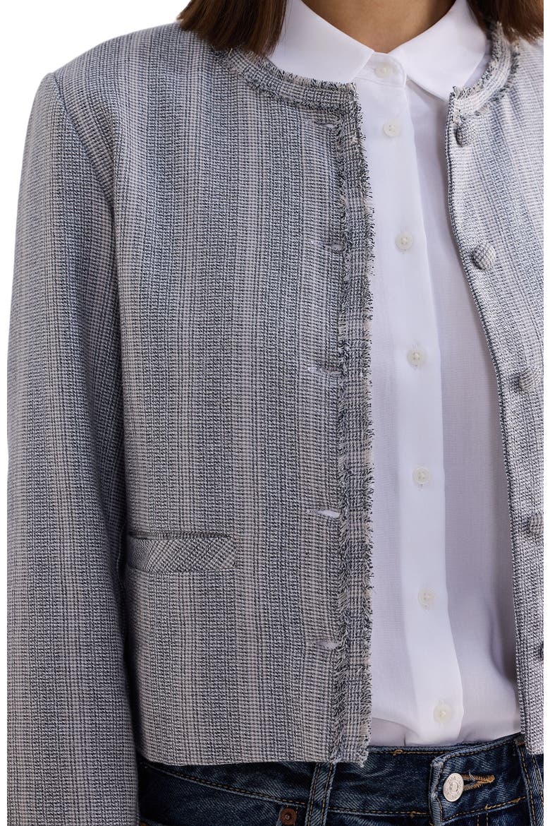 Lady Jacket in Cotton Tweed, Alternate, color, Steel Breeze