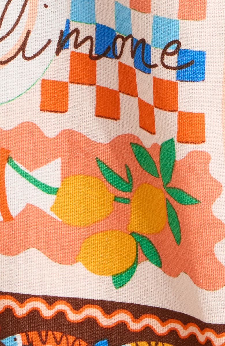 SUGARLIPS Stay Extra Tassel Trim Wide Leg Pants, Alternate, color, Coral-Multi