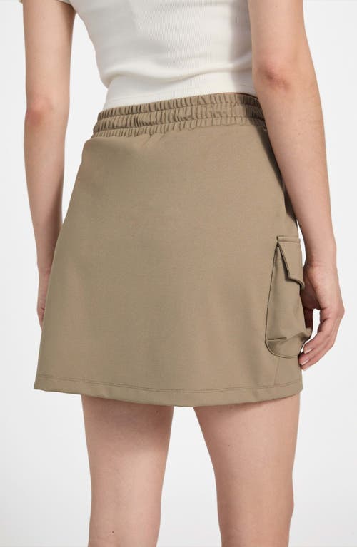 Guess Carla Cargo Miniskirt In Brown
