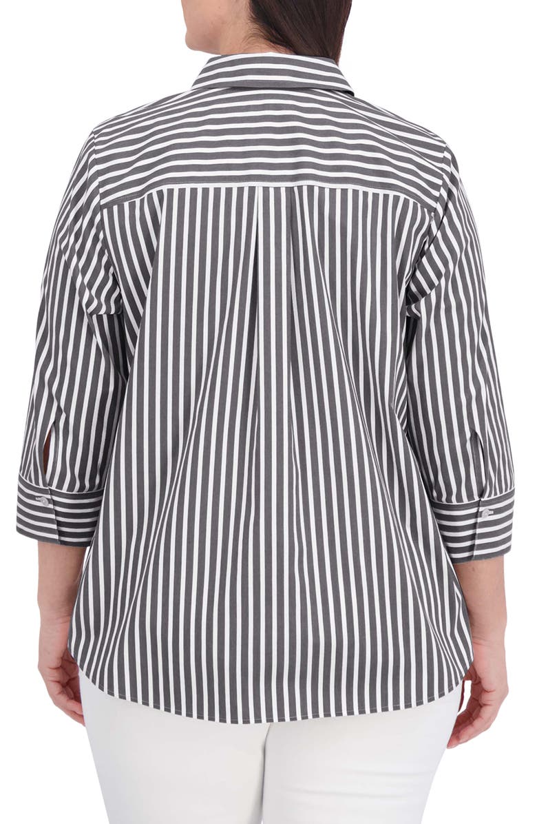 Foxcroft Charlie Stripe Button-Up Shirt, Alternate, color,