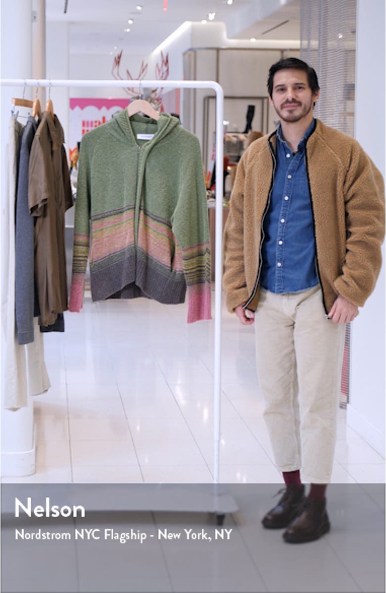 Ketra Stripe Wool Blend Hooded Sweater, sales video thumbnail