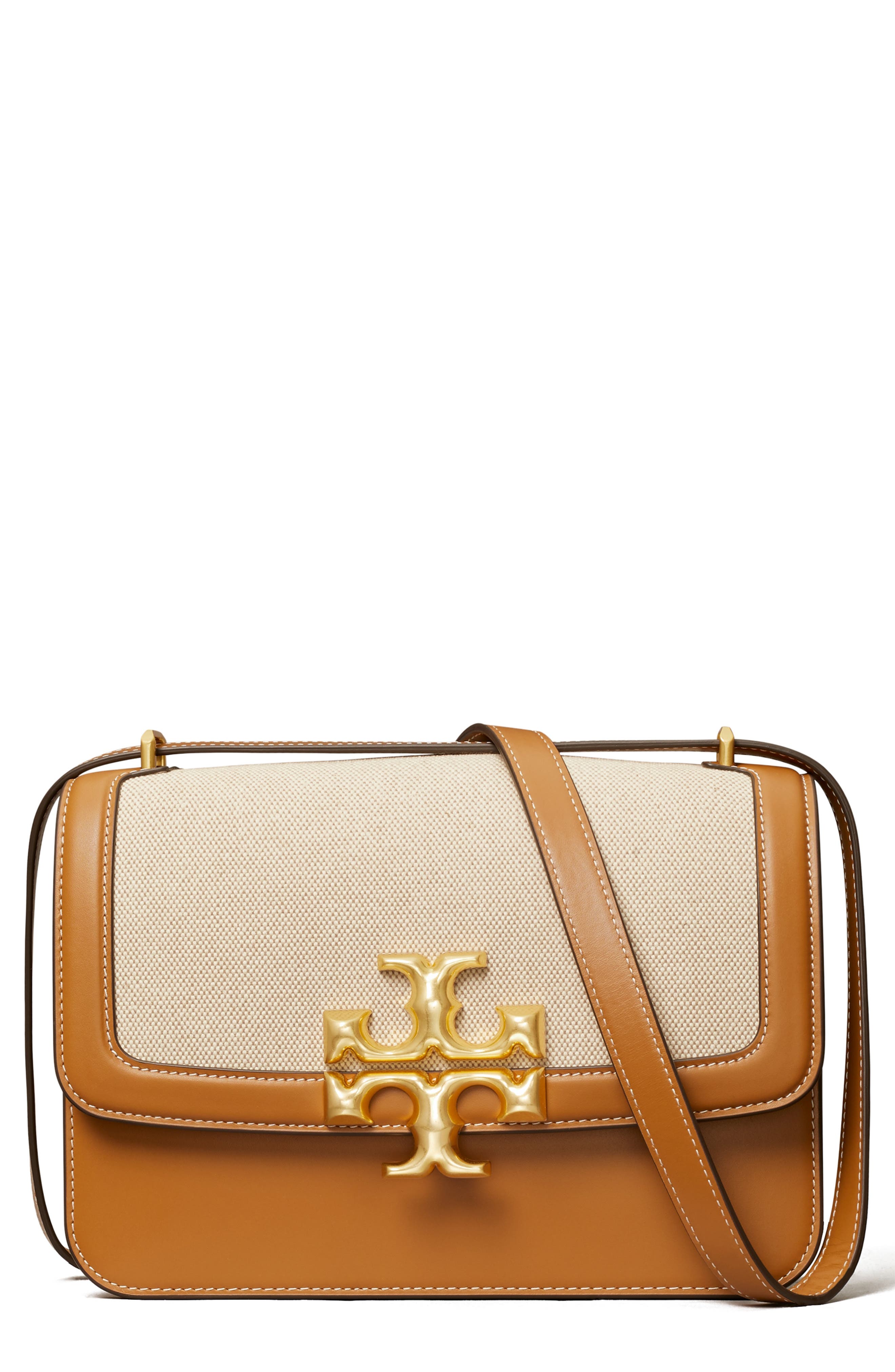 Tory Burch Eleanor Canvas Shoulder Bag, Main, color, 