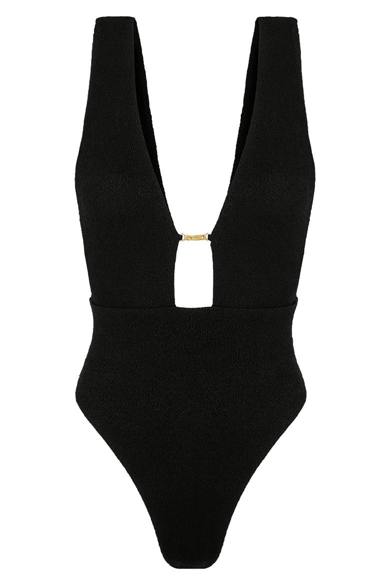 Fir Elisa Candice One-Piece Swimsuit, Alternate, color, BLACK