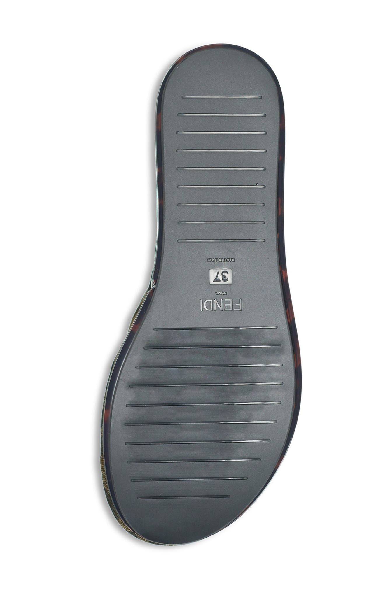 Fendi Promenade Platform Slide Sandal, Alternate, color, 