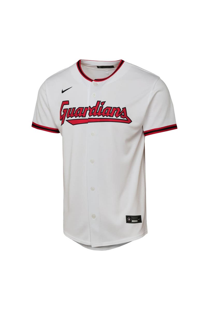Nike Youth Nike José Ramírez White Cleveland Guardians Home Replica Player Jersey, Alternate, color, White