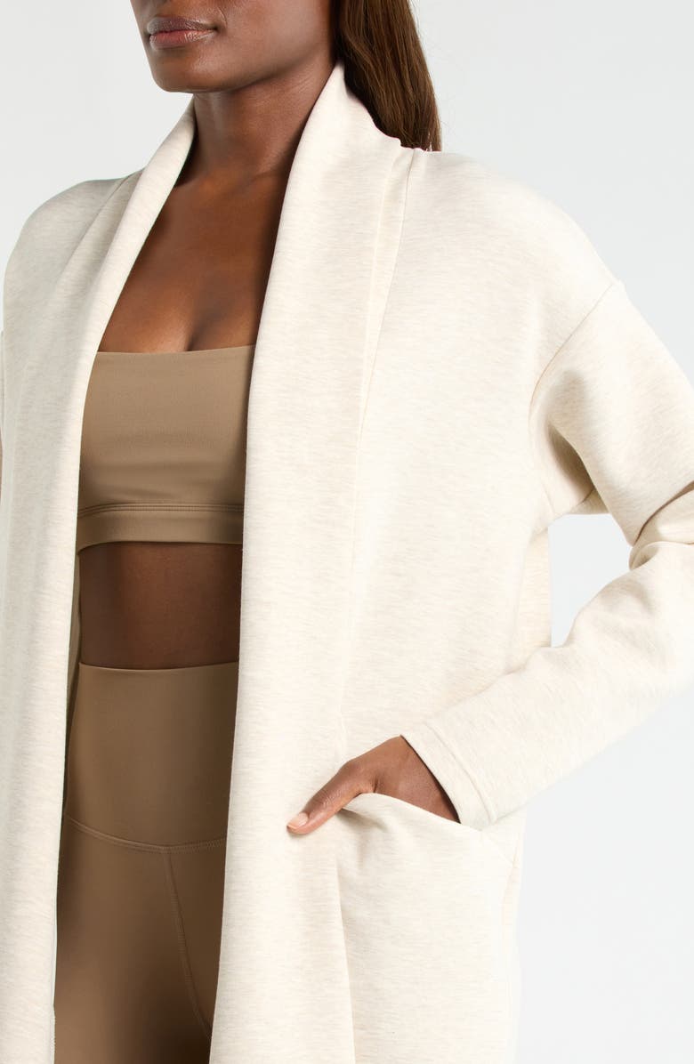 MPG Dreamweave<sup>™</sup> Long Cardigan, Alternate, color, Heather Brown Rice