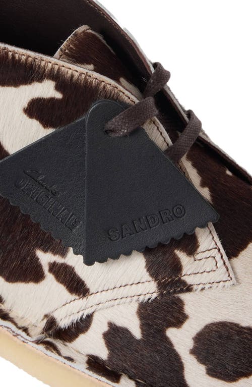 Sandro Animal-print Desert Boots In Multi