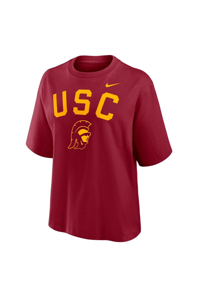 Women's Nike  Cardinal USC Trojans Arch Logo Boxy T-Shirt, Alternate, color, Cardinal