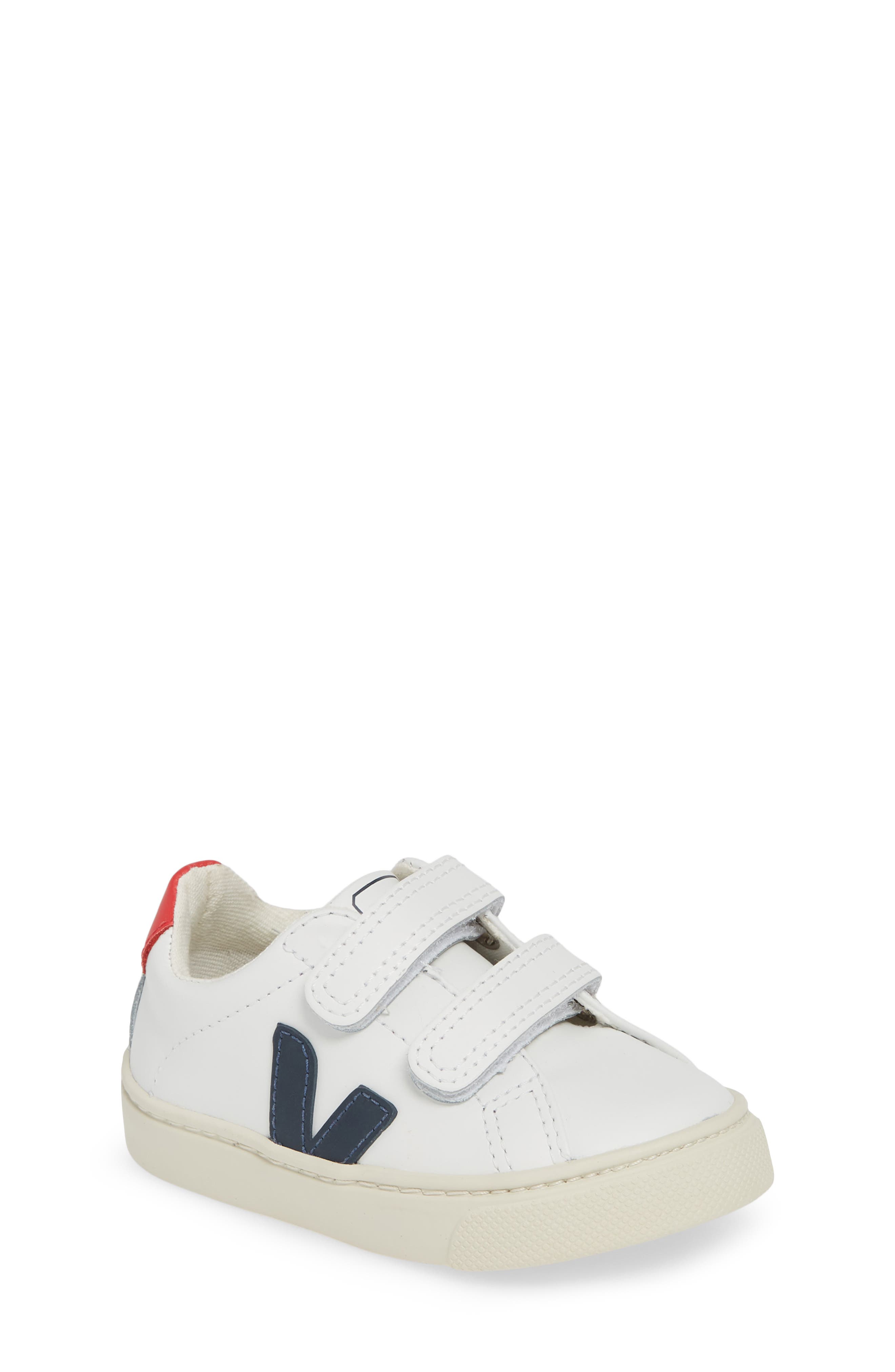 Esplar Double Strap Sneaker, Main, color, EXTRA-WHITE NAUTICO PEKIN