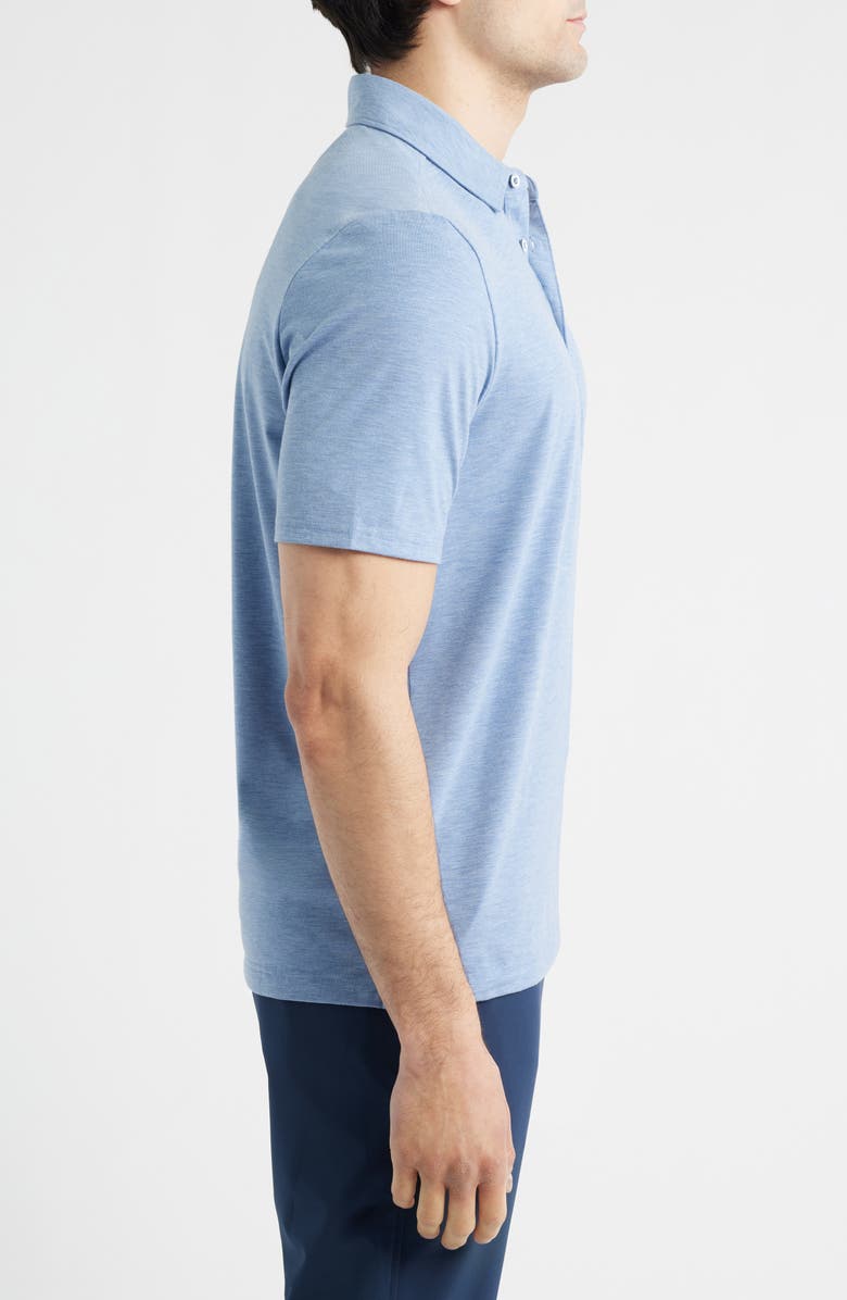 Johnston & Murphy XC Apex Performance Polo, Alternate, color, Blue Heather