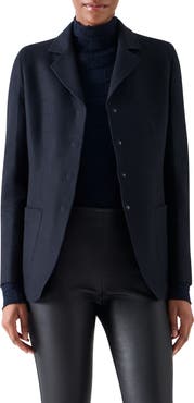 Akris punto Double Knit Jersey Tailored Blazer