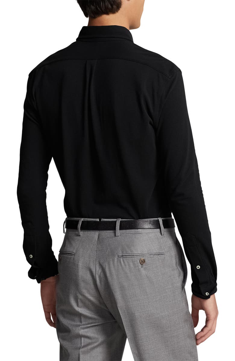 Polo Ralph Lauren Featherweight Stretch Cotton Mesh Button-Up Shirt, Alternate, color,