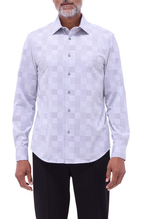 Jimmy OoohCotton® Mixed Print Button-Up Shirt