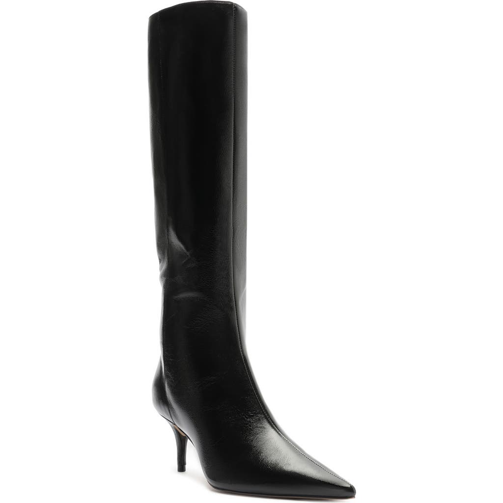 Arezzo Sasha Pointed Toe Knee High Boot In Multi