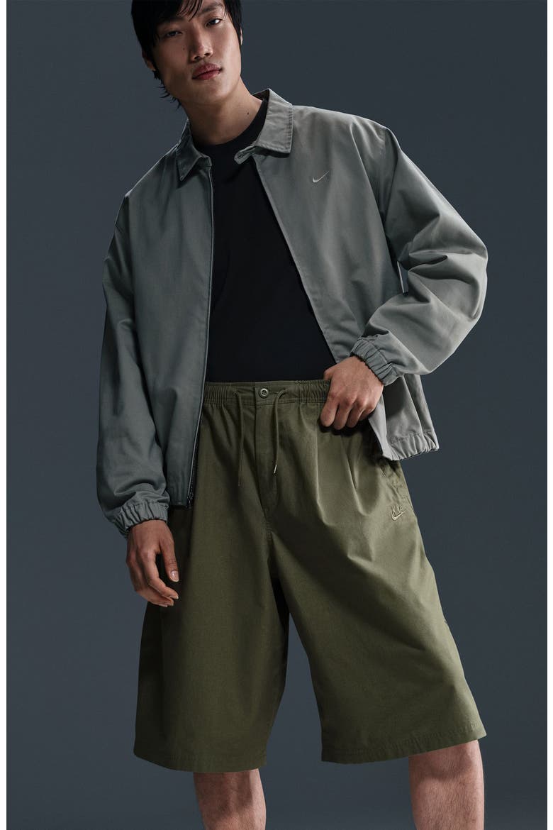 Club Seoul Oversized Shorts, Alternate, color, MEDIUM OLIVE/ MEDIUM OLIVE