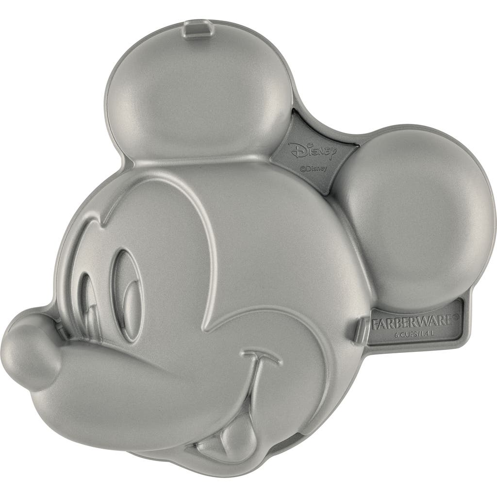 Disney X Farberware Mickey Mouse 3d Cake Pan In Gray