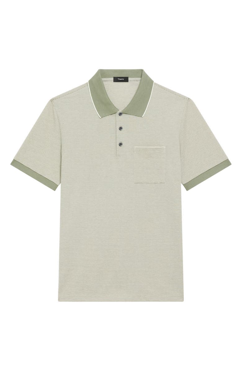 Theory Bird's Eye Polo, Alternate, color, Green Multi