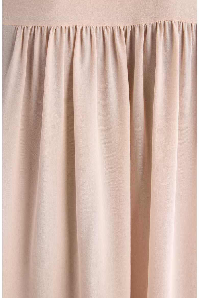Ruffled Silk Crepe de Chine Shirt, Alternate, color, DELICATE PINK