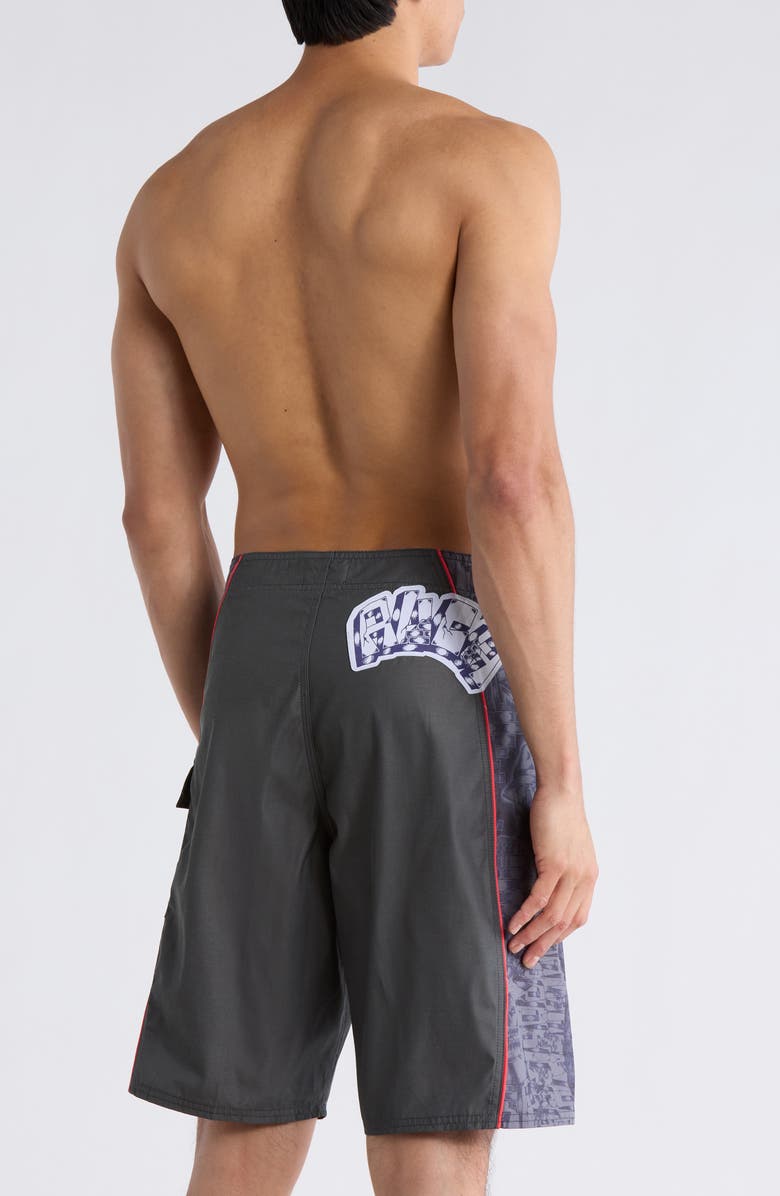 RVCA Jesse Barba Swim Trunks, Alternate, color, Black
