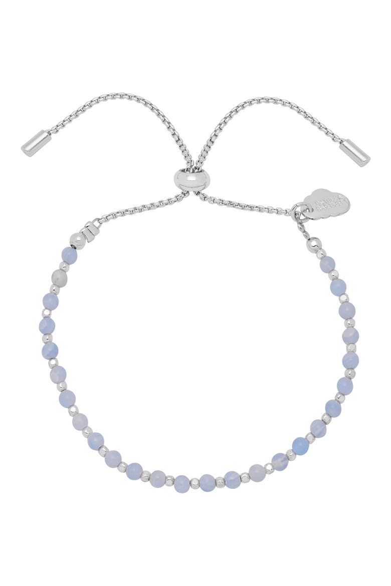 Amelia Beaded Slide Bracelet, Main, color, SILVER